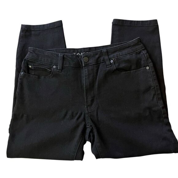 Tahari Black Capri Jeans Size 10 - Picture 5 of 6
